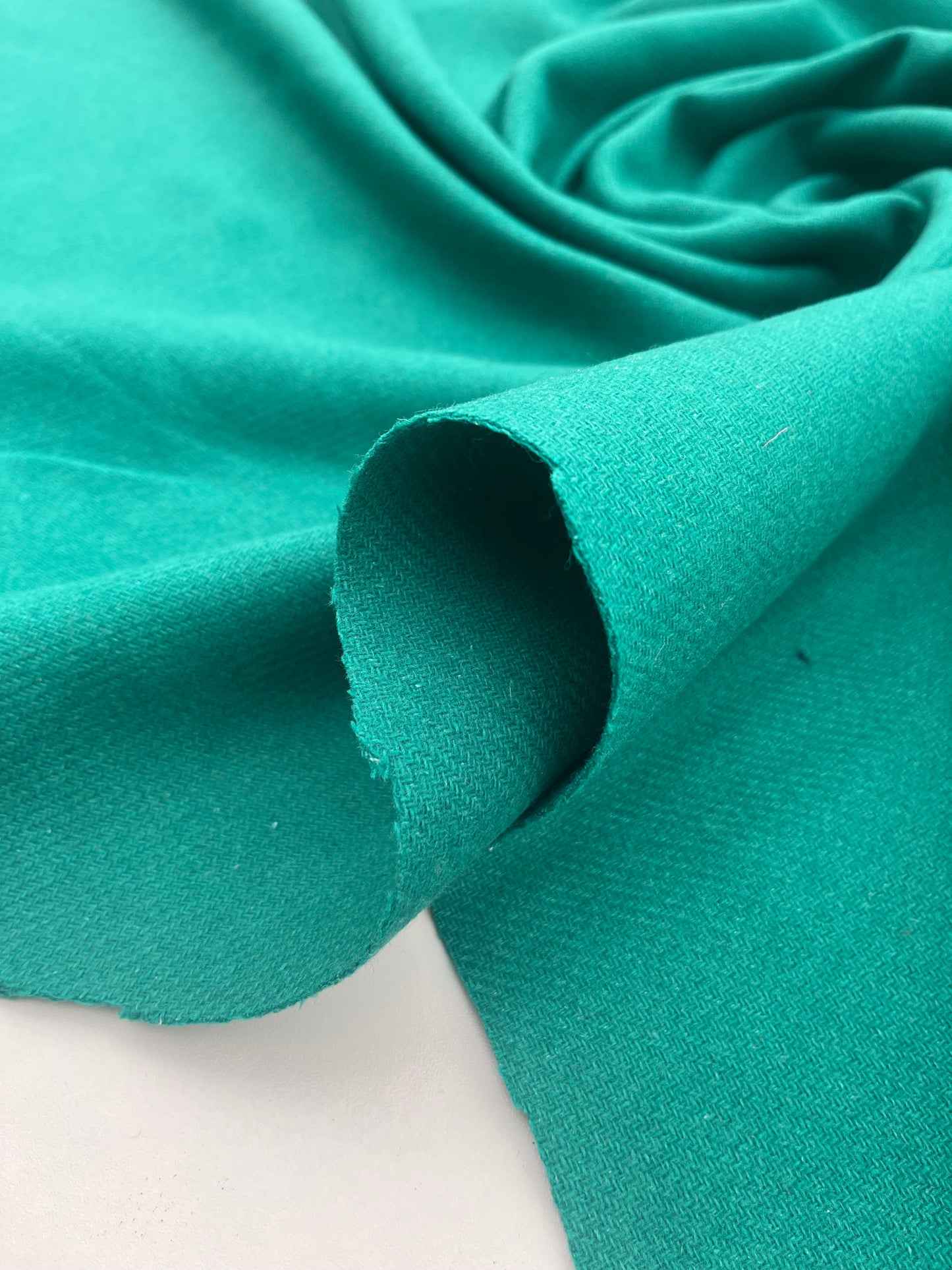 GINA 013  woolen coat fabric green