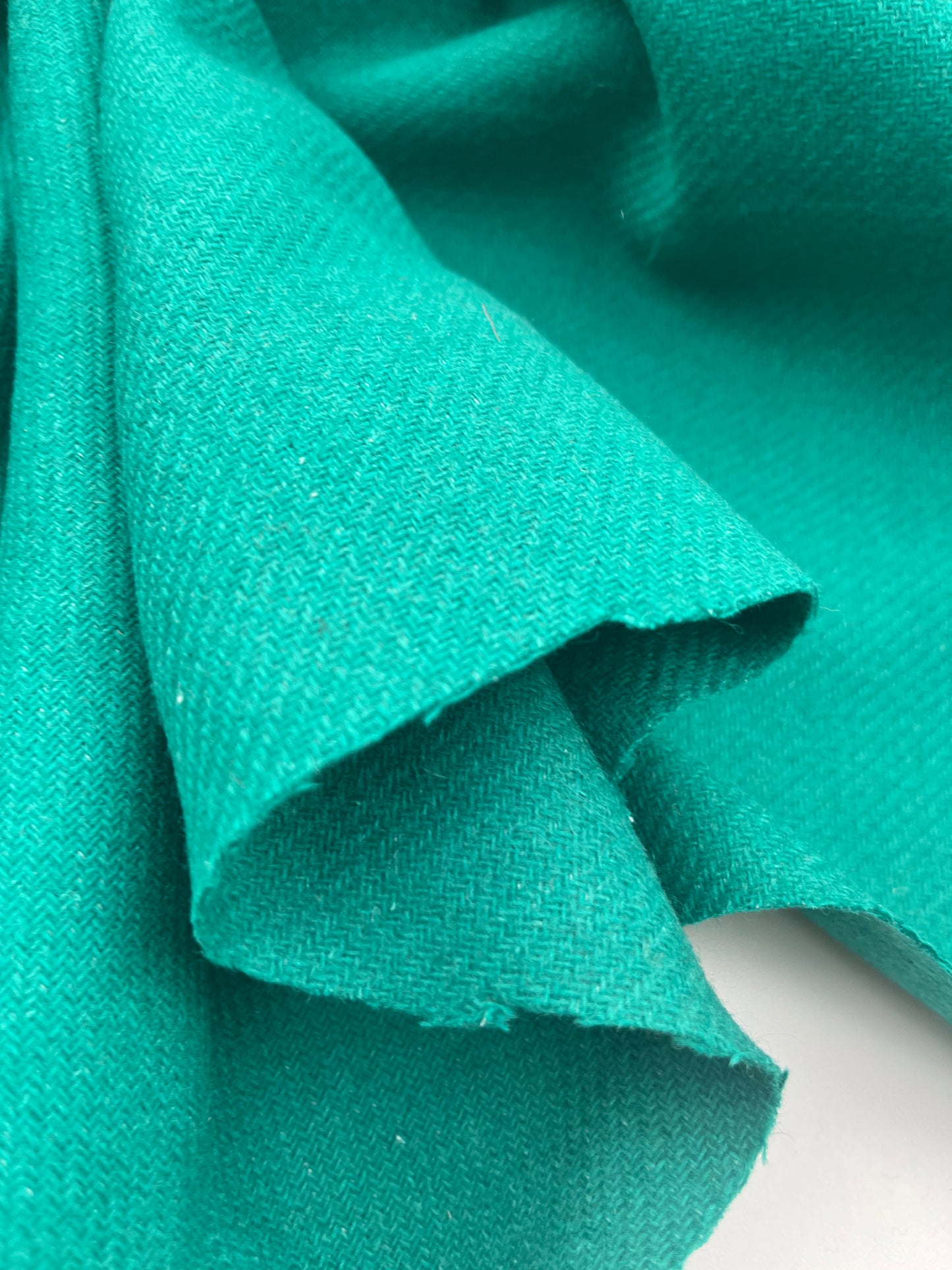 GINA 013  woolen coat fabric green