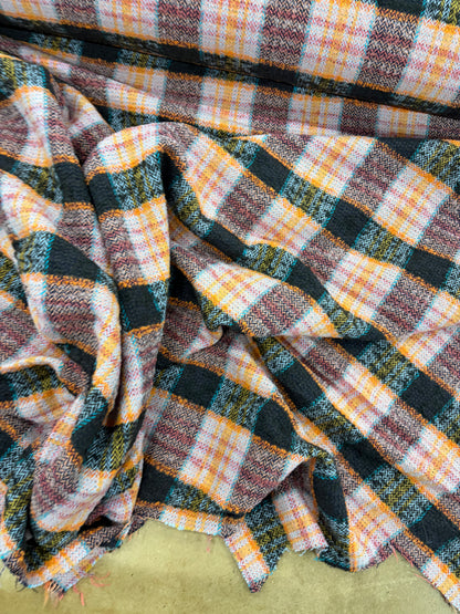 EDDY 016 checkered shetland wool tweed