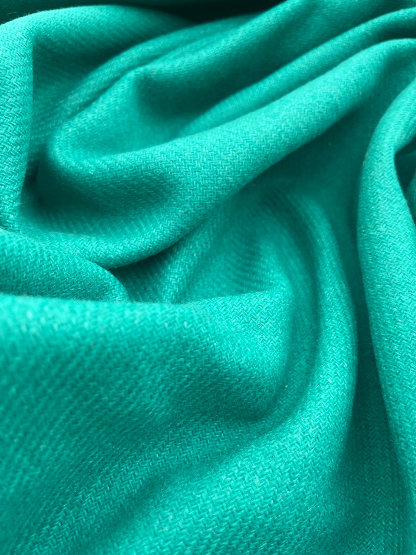 GINA 013  woolen coat fabric green
