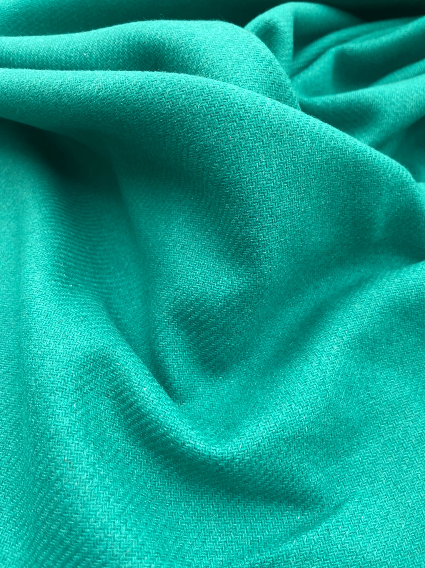 GINA 013  woolen coat fabric green