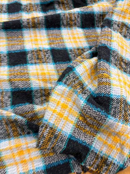 EDDY 017 checkered shetland wool tweed