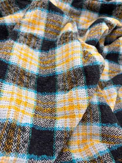 EDDY 017 checkered shetland wool tweed