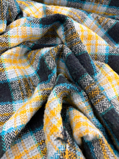 EDDY 017 checkered shetland wool tweed