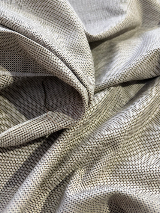 ERICA 053 cotton stretch check khaky/ecru