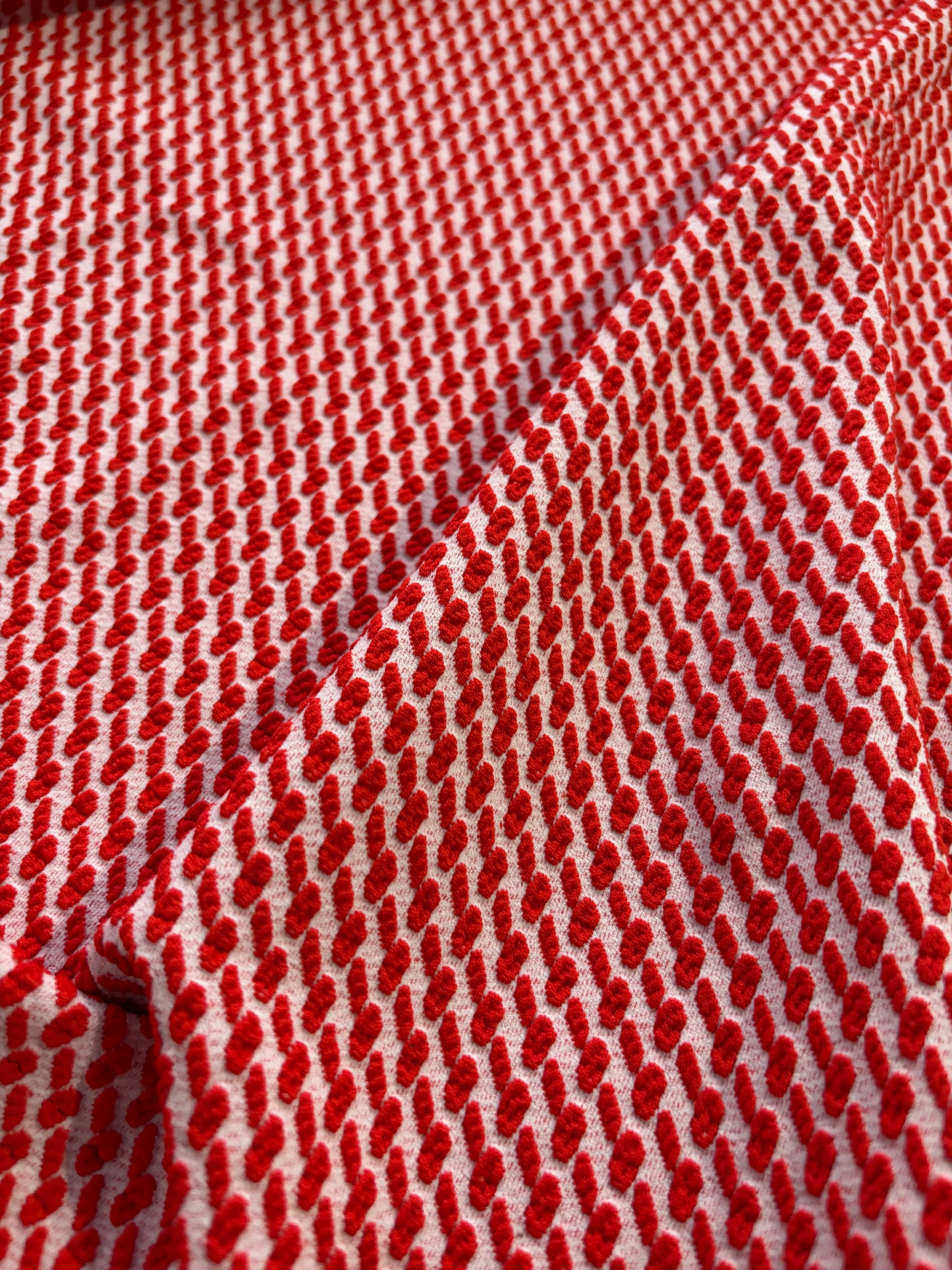 ERICA 055 jersey jacquard red/white