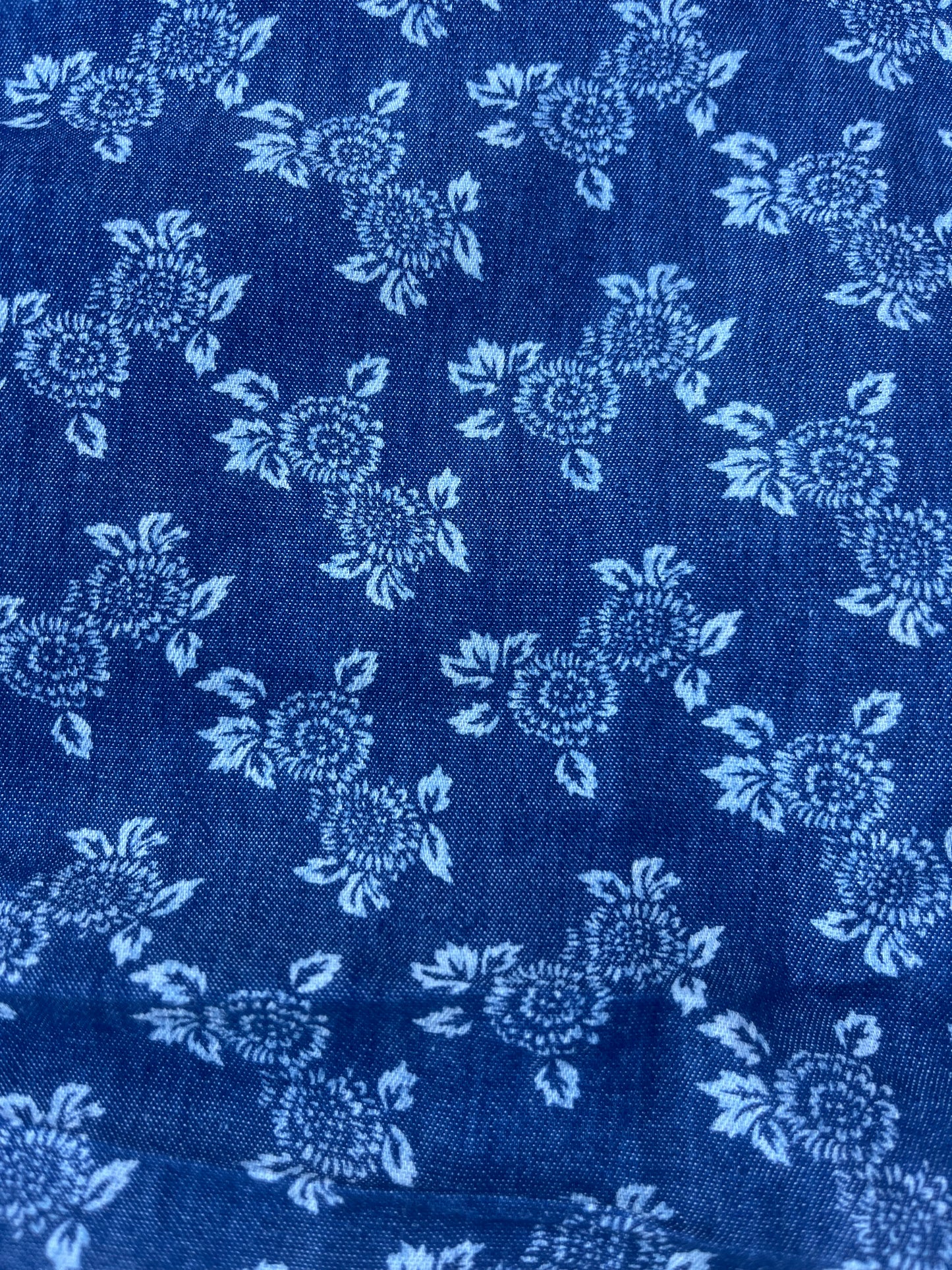 DENIM COLLECTION 021 light denim with flower print