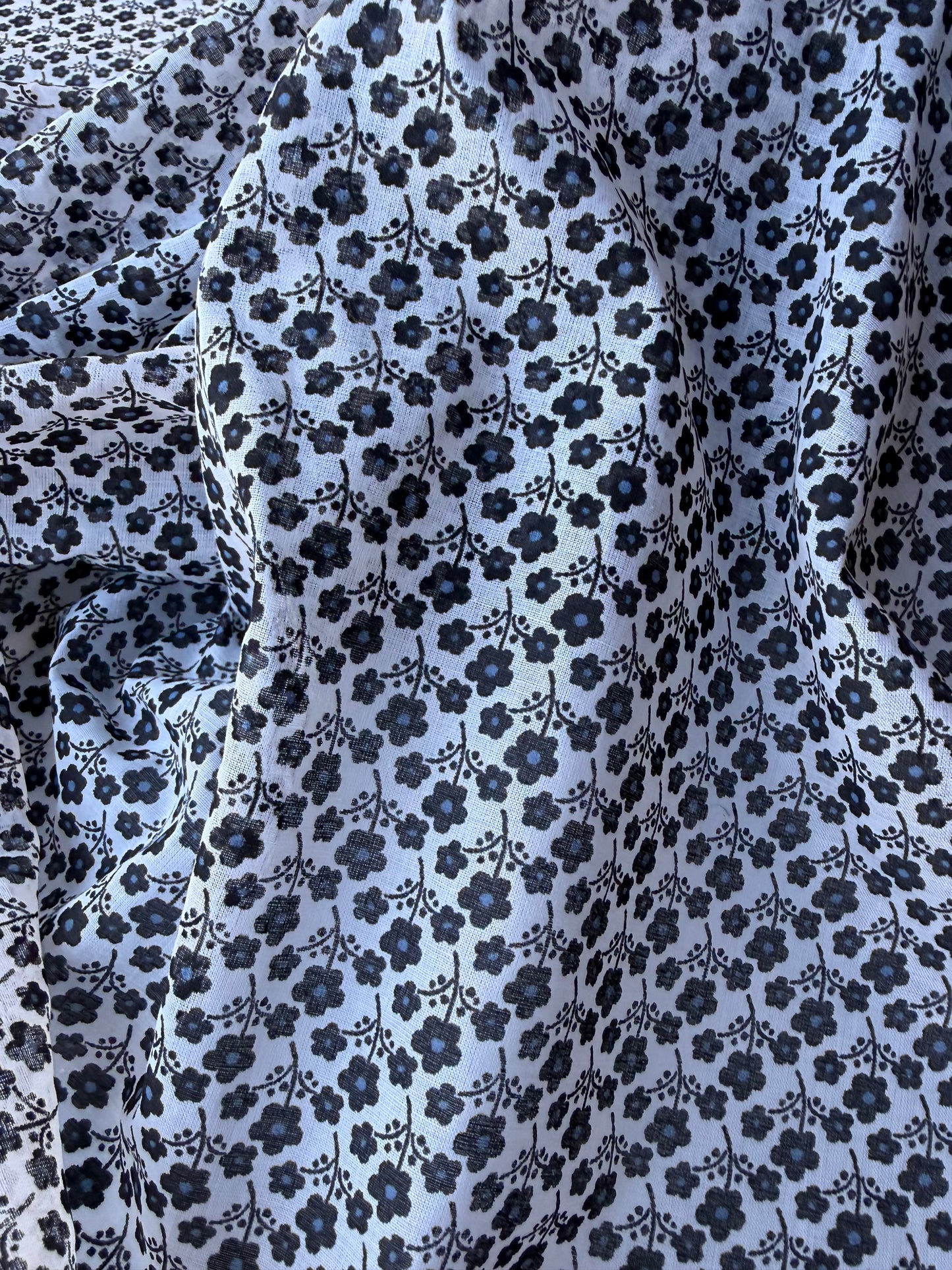MIA 024 small flowers print cotton voile