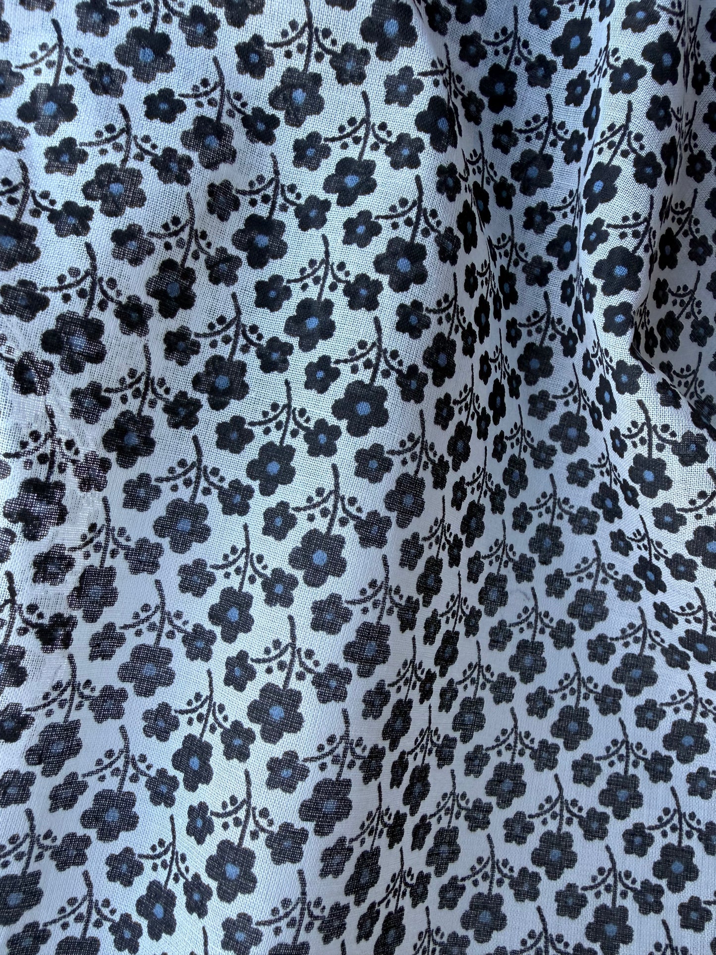 MIA 024 small flowers print cotton voile