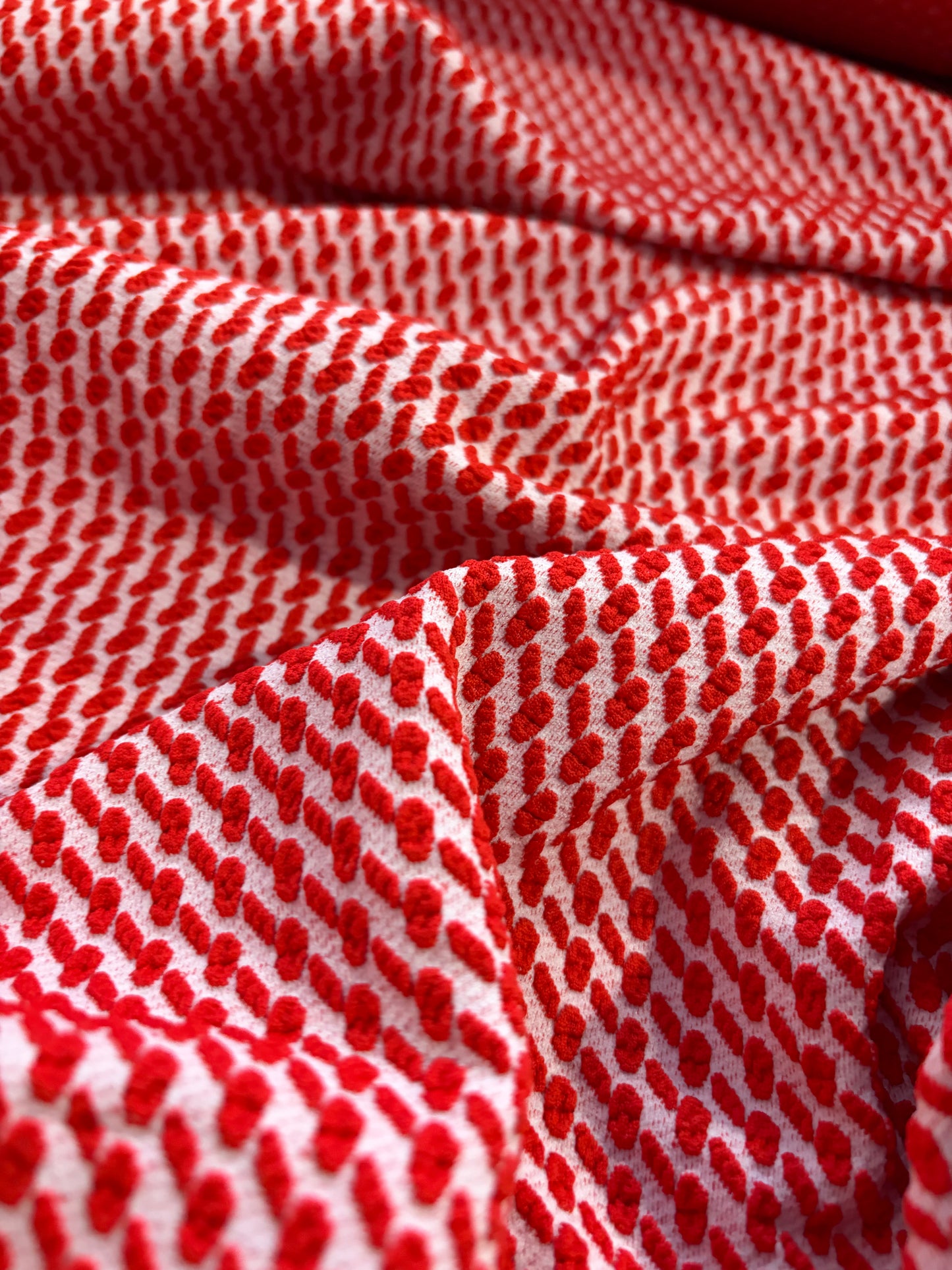 ERICA 055 jersey jacquard red/white