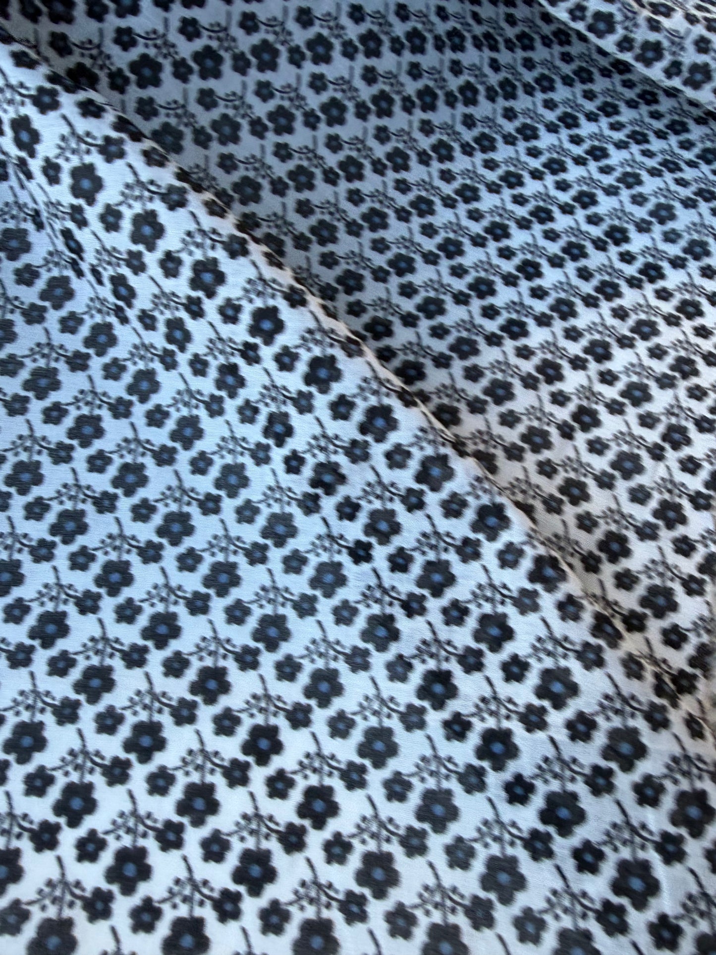 MIA 024 small flowers print cotton voile