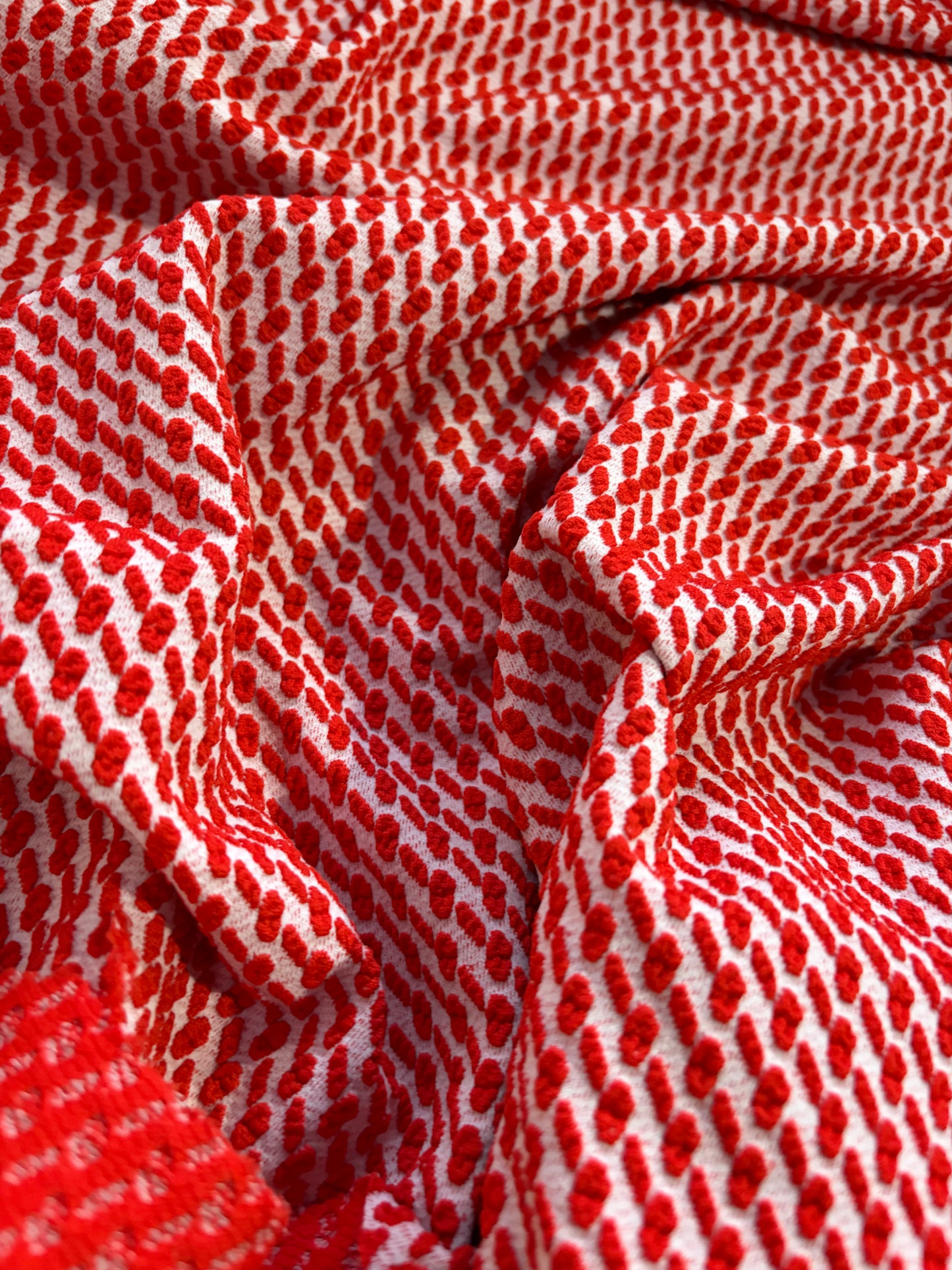 ERICA 055 jersey jacquard red/white