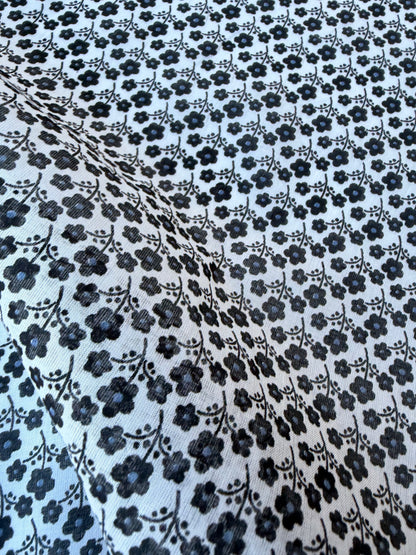 MIA 024 small flowers print cotton voile