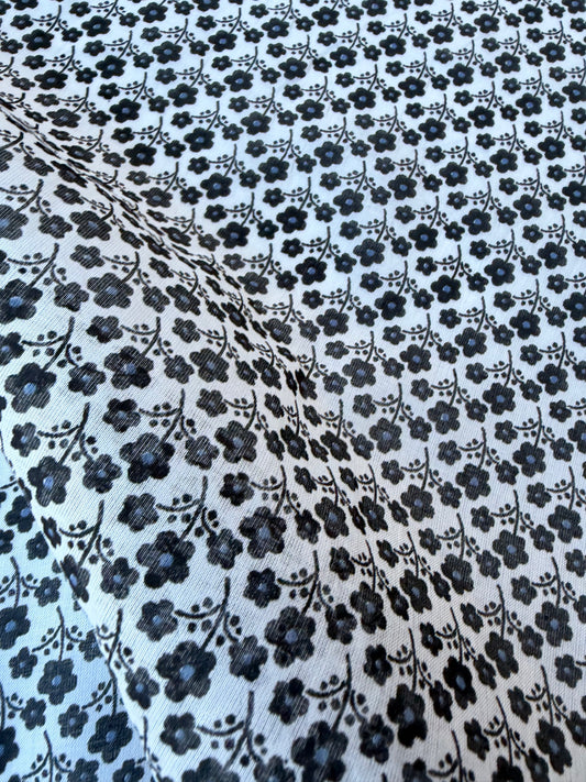 MIA 024 small flowers print cotton voile