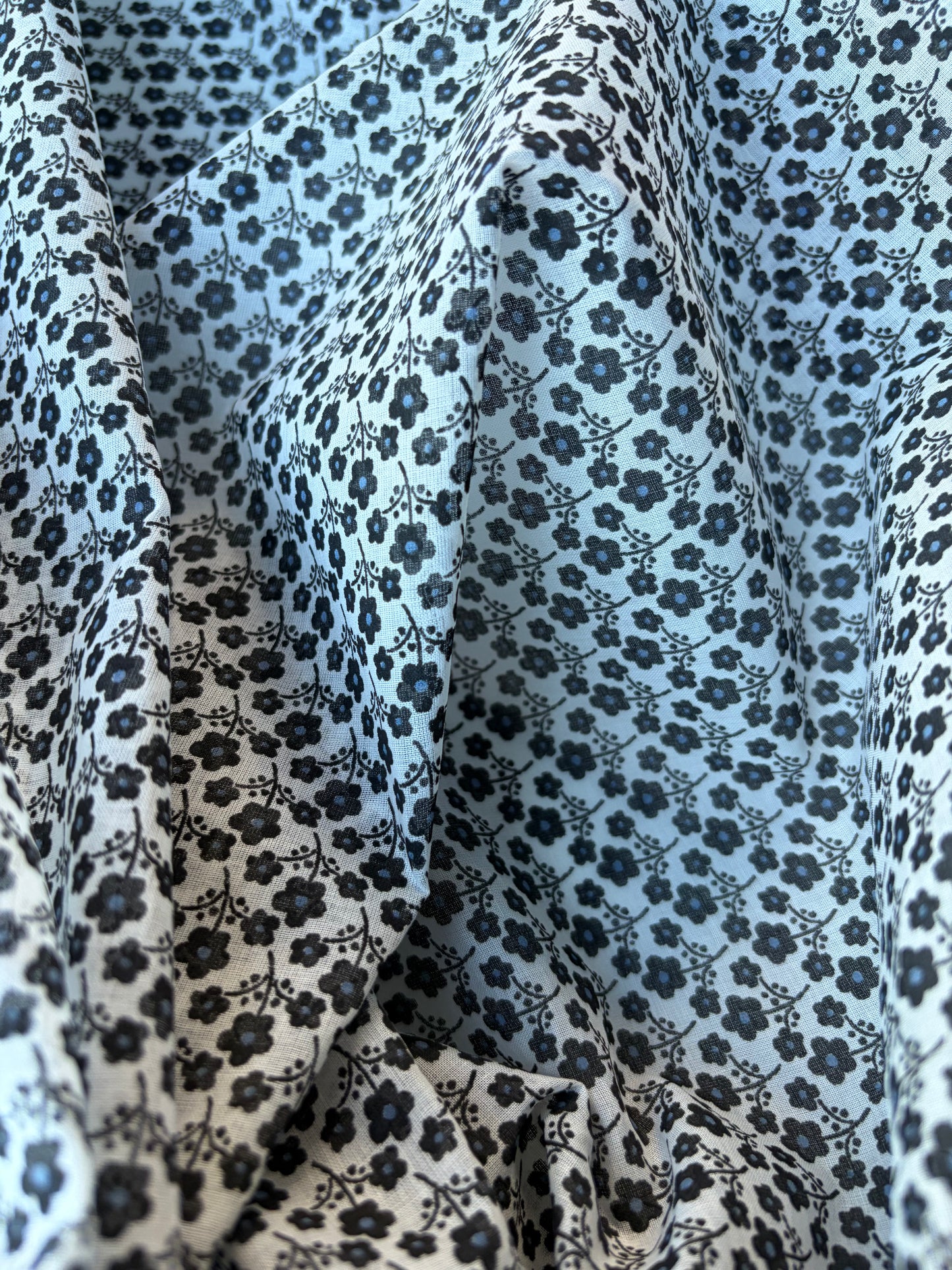 MIA 024 small flowers print cotton voile