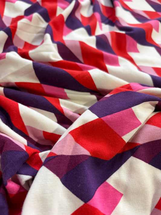 ERICA 056 jersey viscose geometrical print