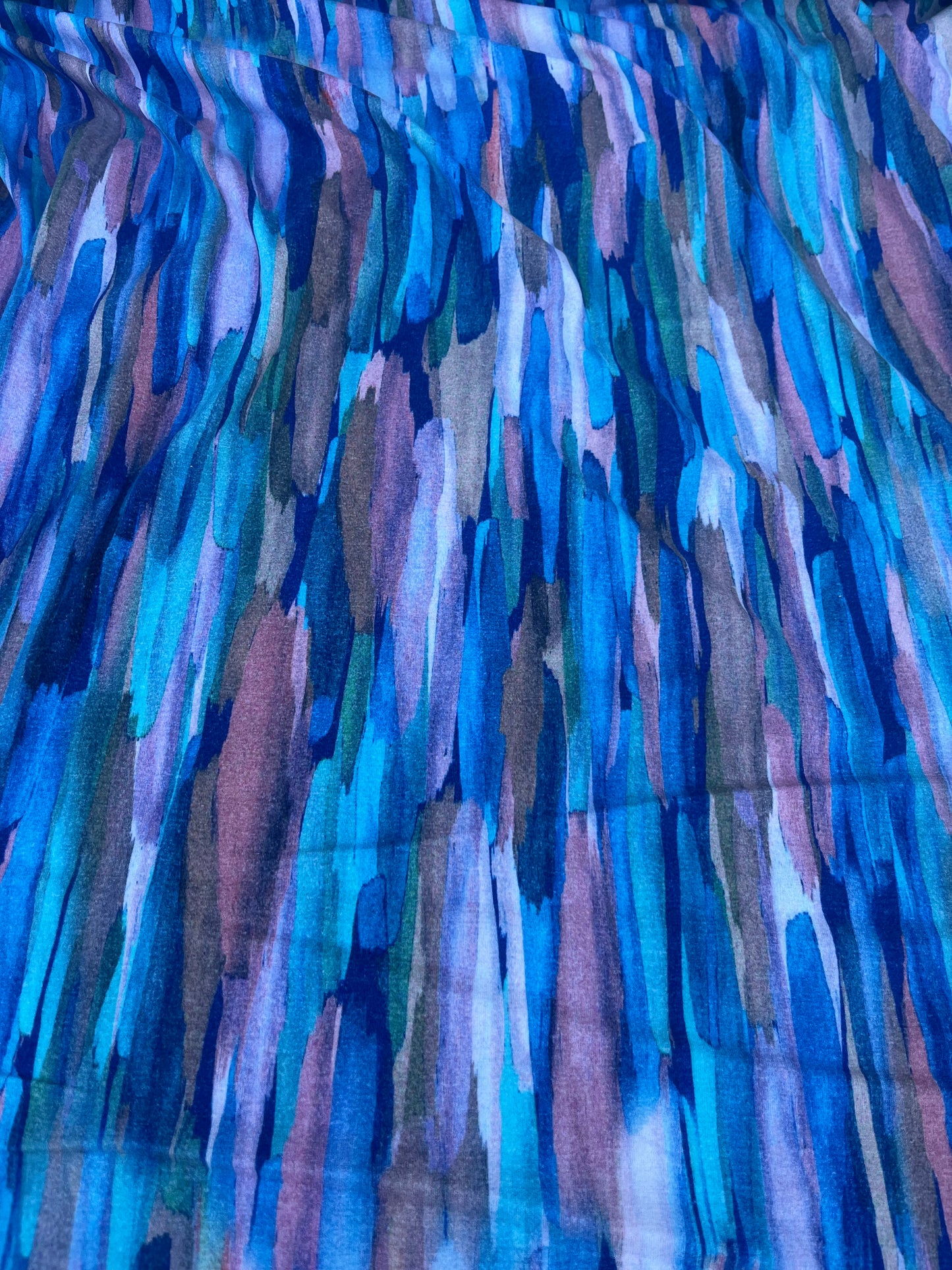 TERESA 001 viscose jersey abstract paintstripes