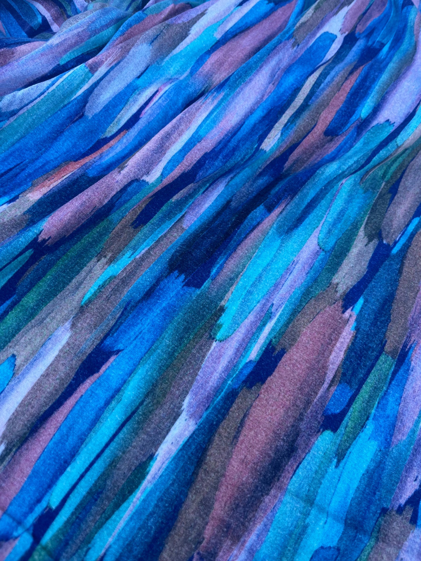 TERESA 001 viscose jersey abstract paintstripes