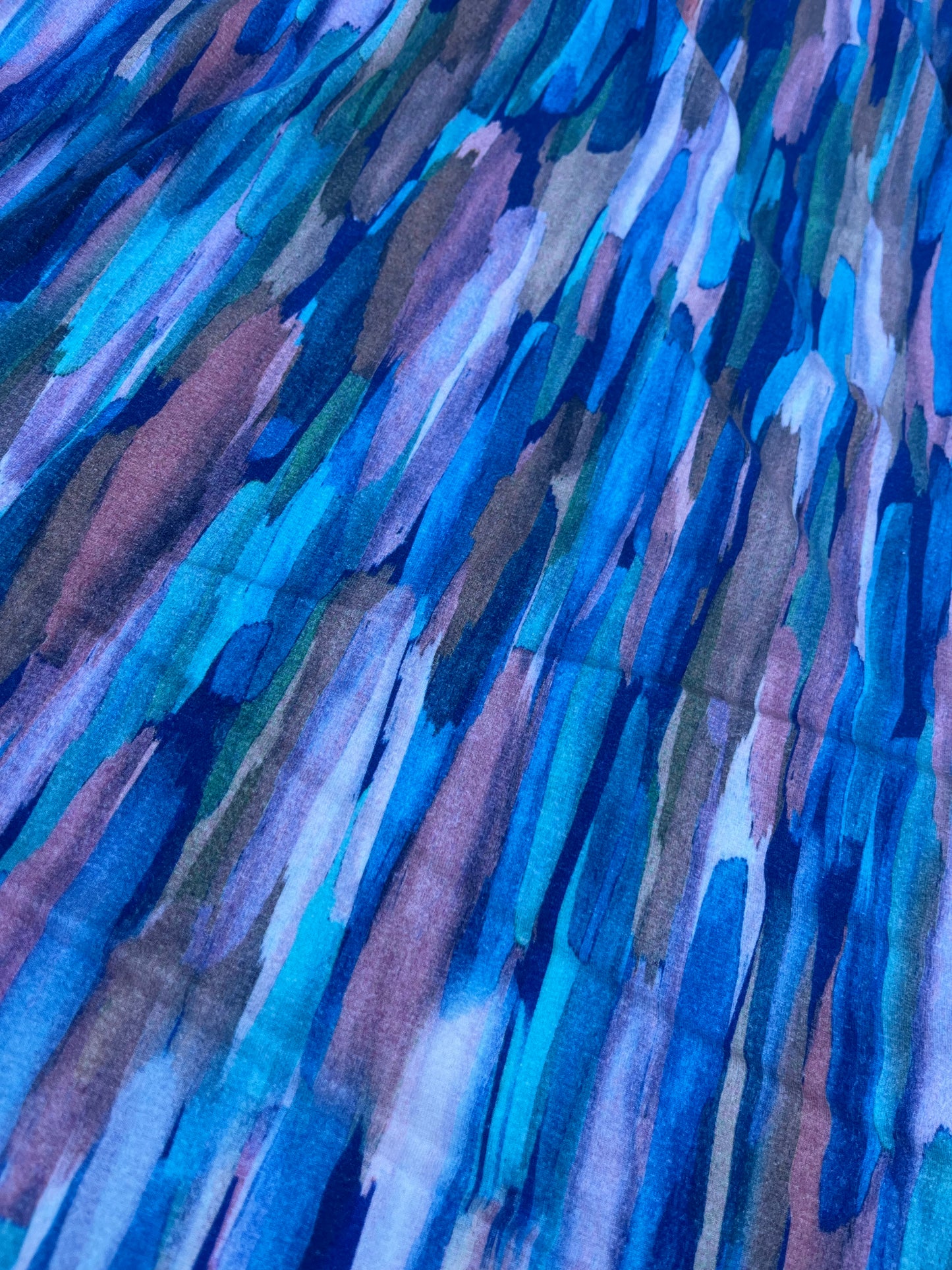 TERESA 001 viscose jersey abstract paintstripes