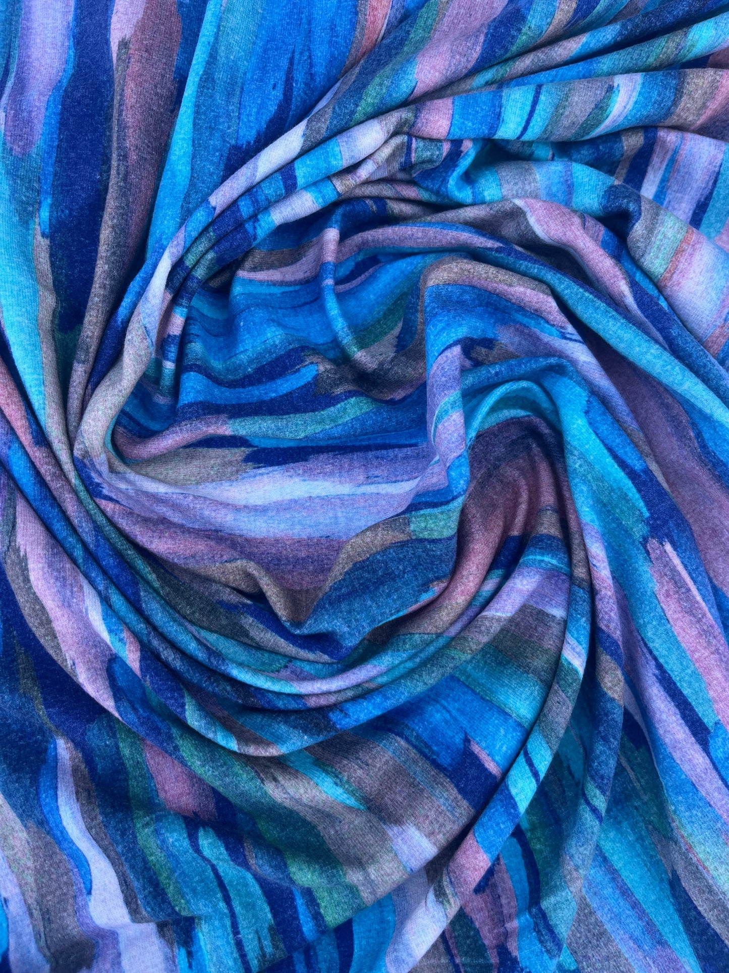 TERESA 001 viscose jersey abstract paintstripes