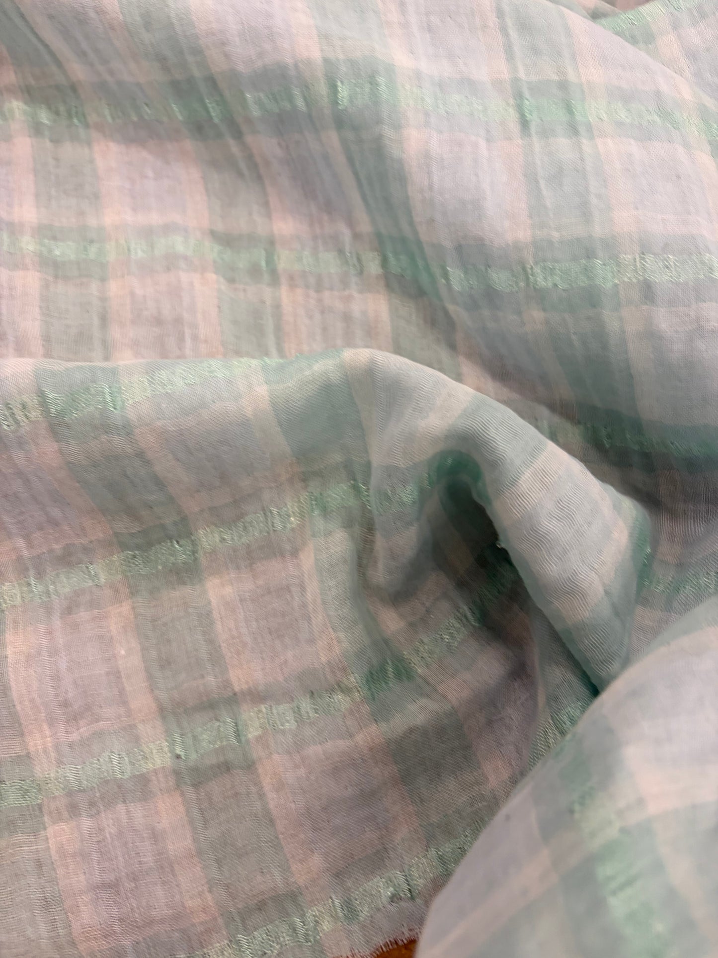 EDDY 022 Emerald green cotton colourwoven shirting check