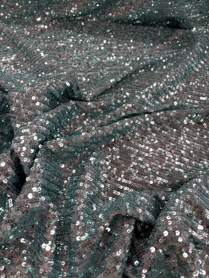 EDDY 023 mesh sequins emerald green