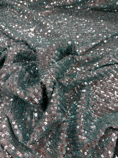 EDDY 023 mesh sequins emerald green
