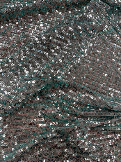 EDDY 023 mesh sequins emerald green