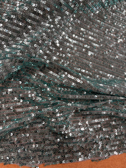 EDDY 023 mesh sequins emerald green