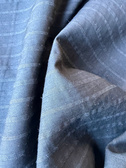 MIA 027 black striped cupro suiting fabric