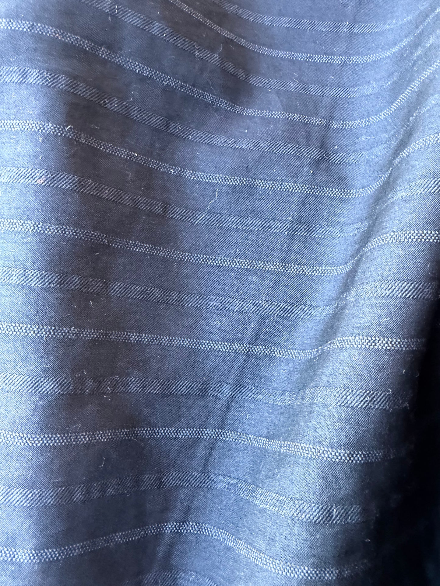 MIA 027 black striped cupro suiting fabric