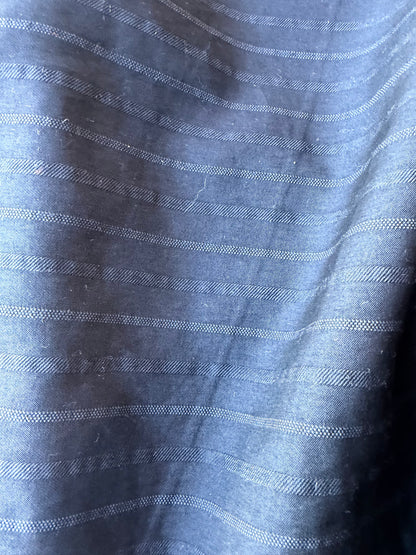 MIA 027 black striped cupro suiting fabric