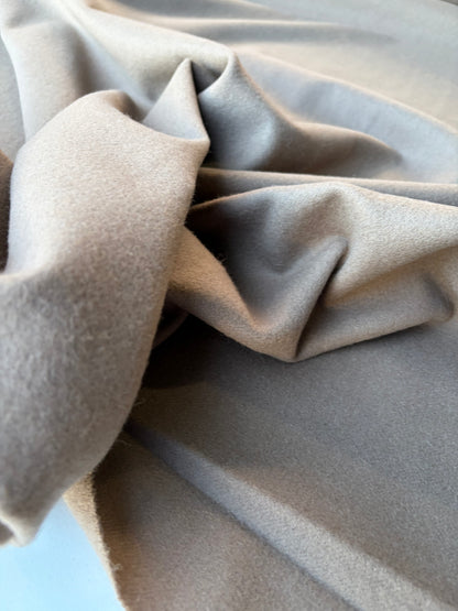 PC MIA 028 taupe coloured "loden" wool coat fabric