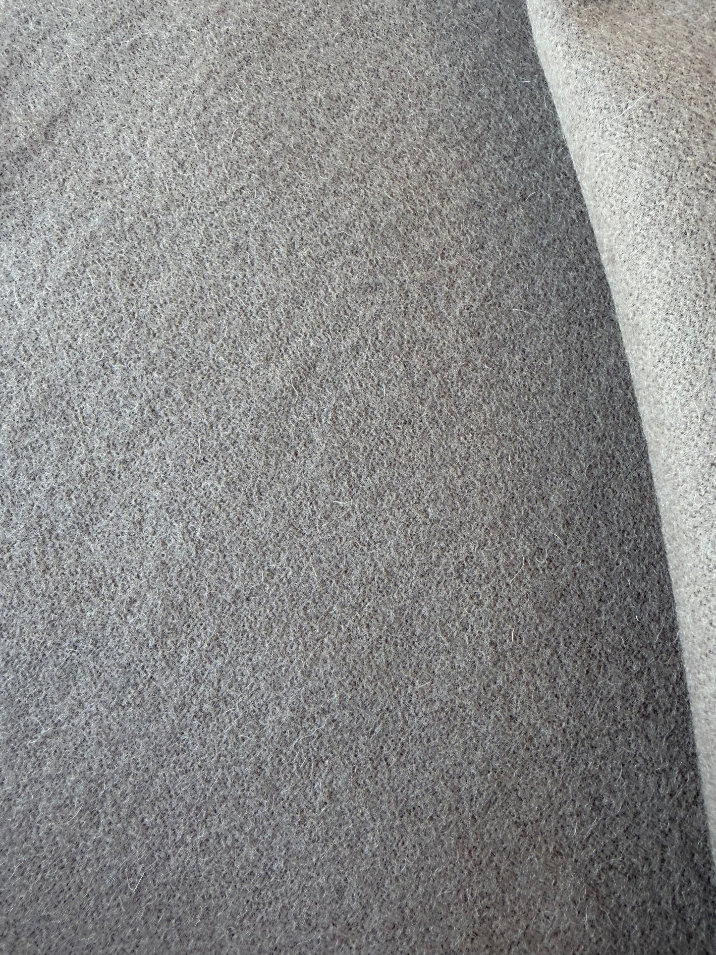 MIA 028 taupe coloured "loden" wool coat fabric
