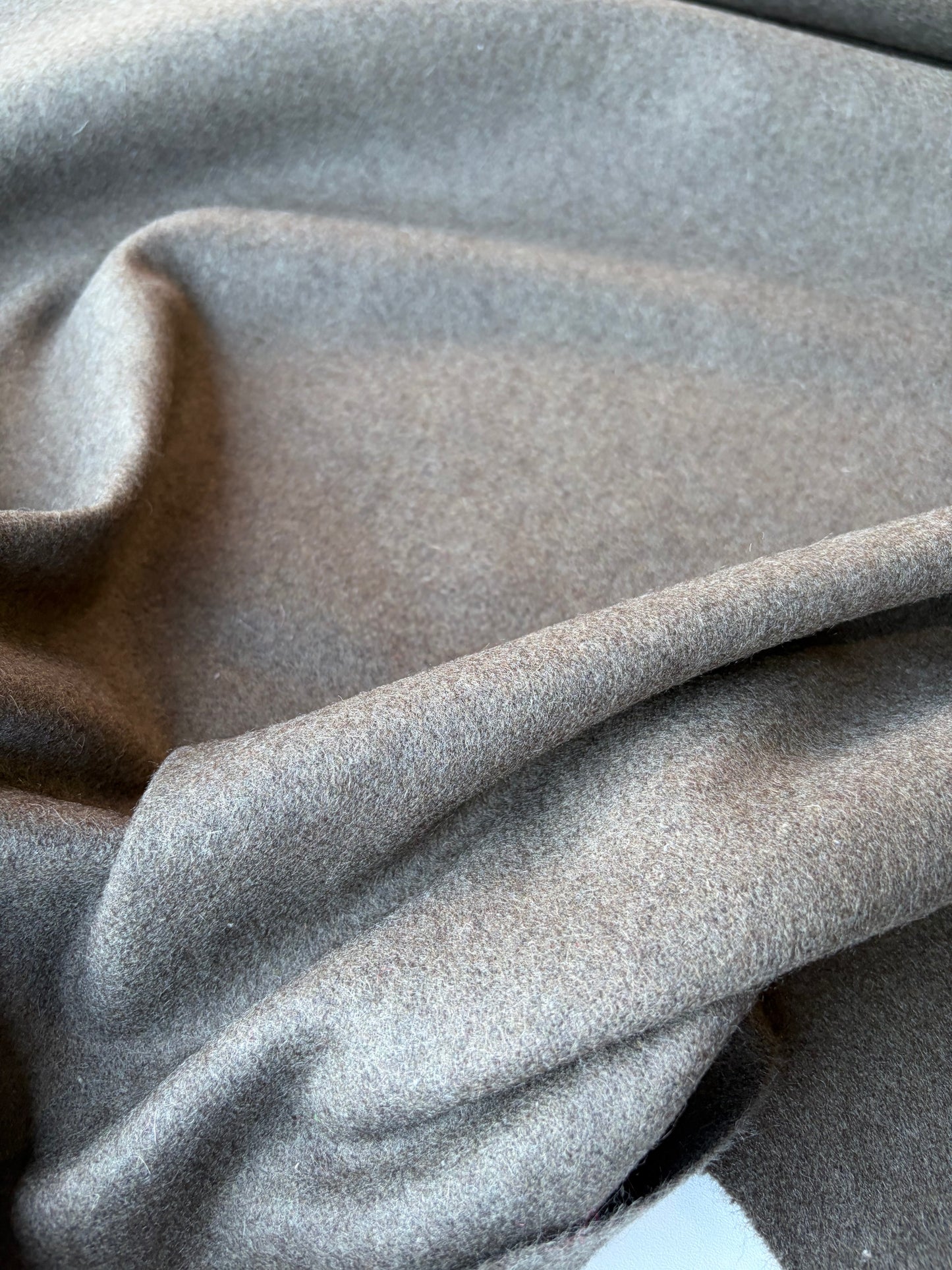 MIA 029 khaky coloured "loden" wool coat fabric