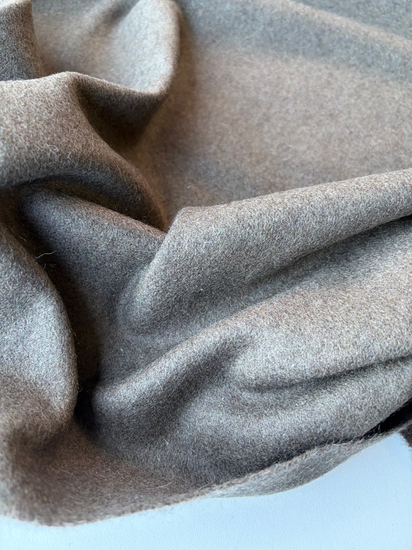 MIA 029 khaky coloured "loden" wool coat fabric