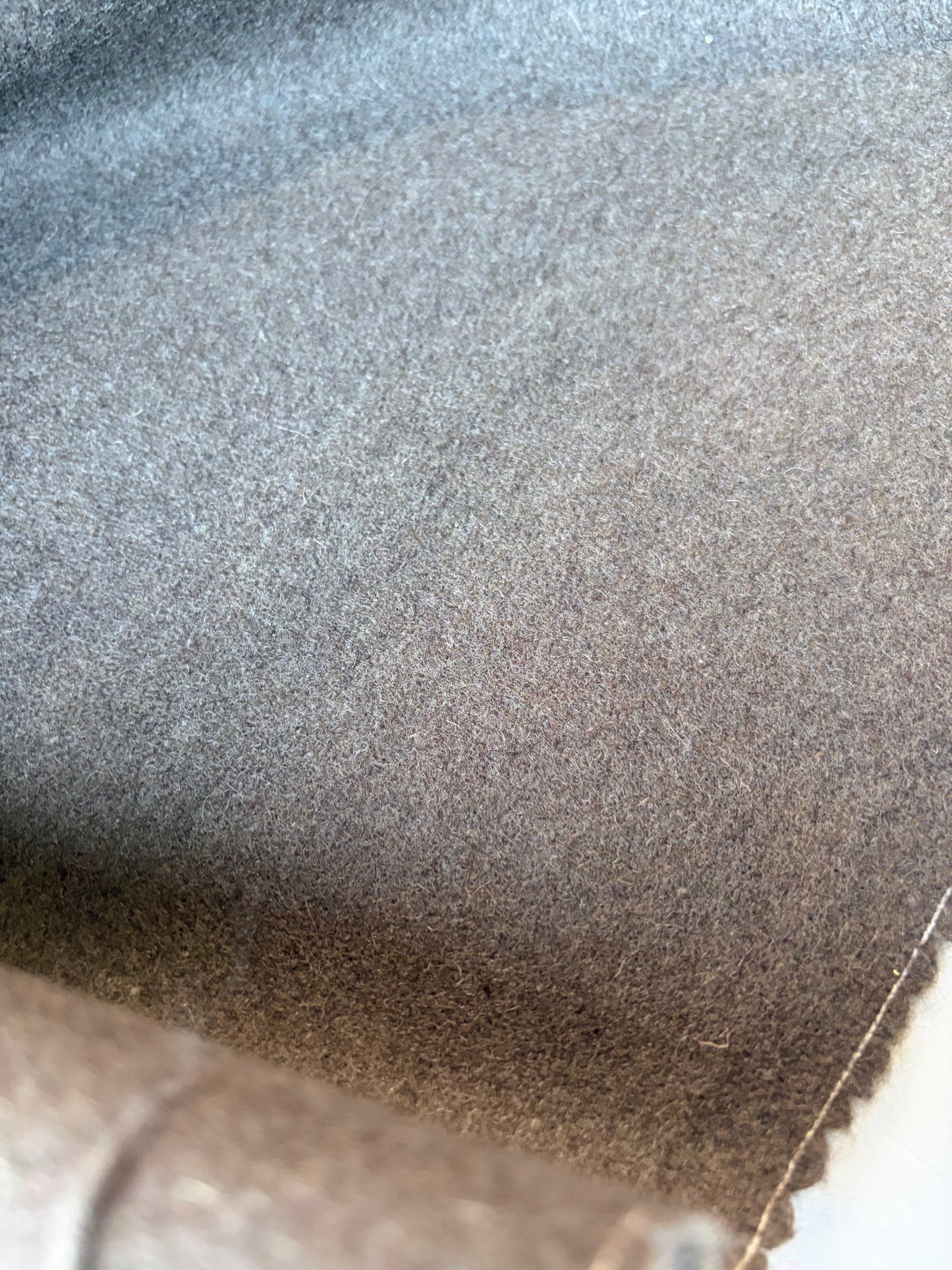 MIA 029 khaky coloured "loden" wool coat fabric