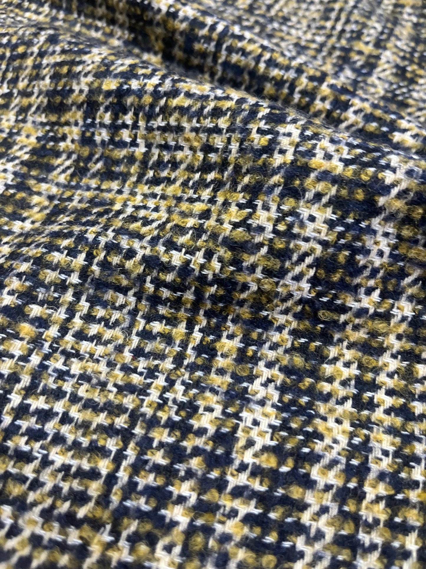 G00 Wooly 935 tweed check navy/curry