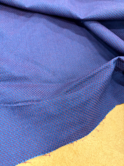 KELLY 002 cotton colourwoven shirting jacquard bicolor blue/red