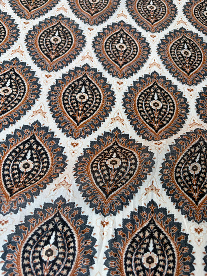 MIA 032 paisey inspired blockprint cotton voile