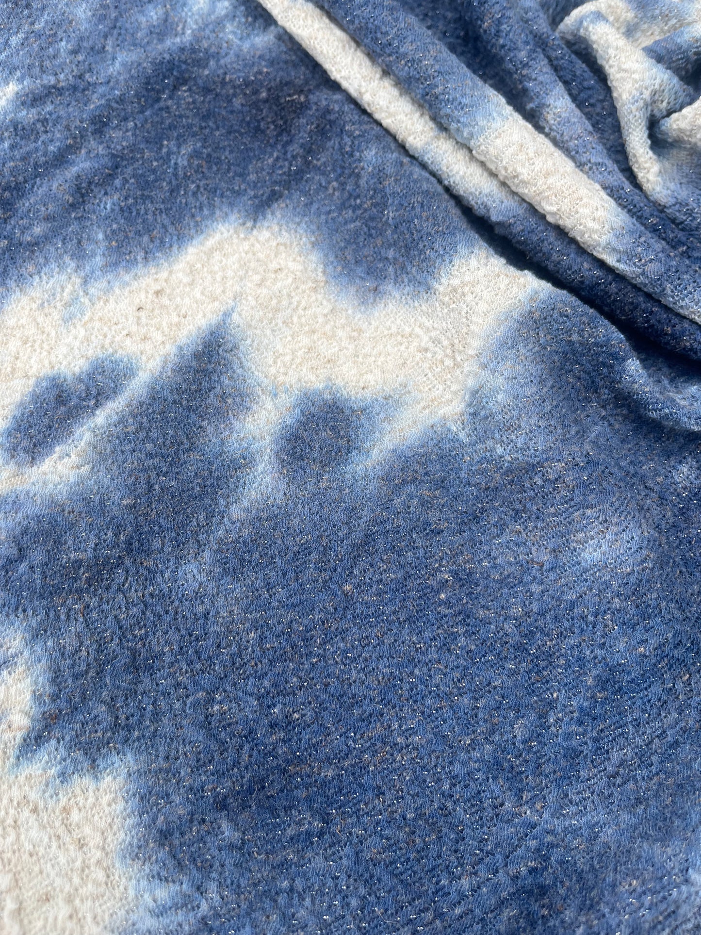 TERESA 011 Lurex jersey Tie-dye indigo