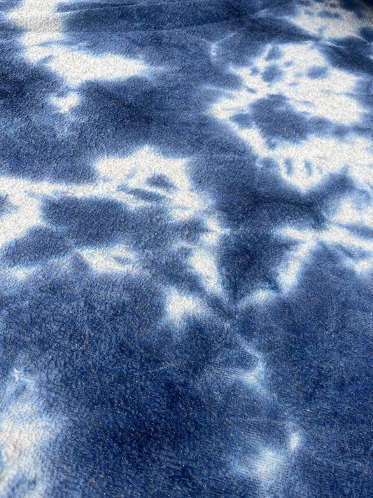 TERESA 011 Lurex jersey Tie-dye indigo