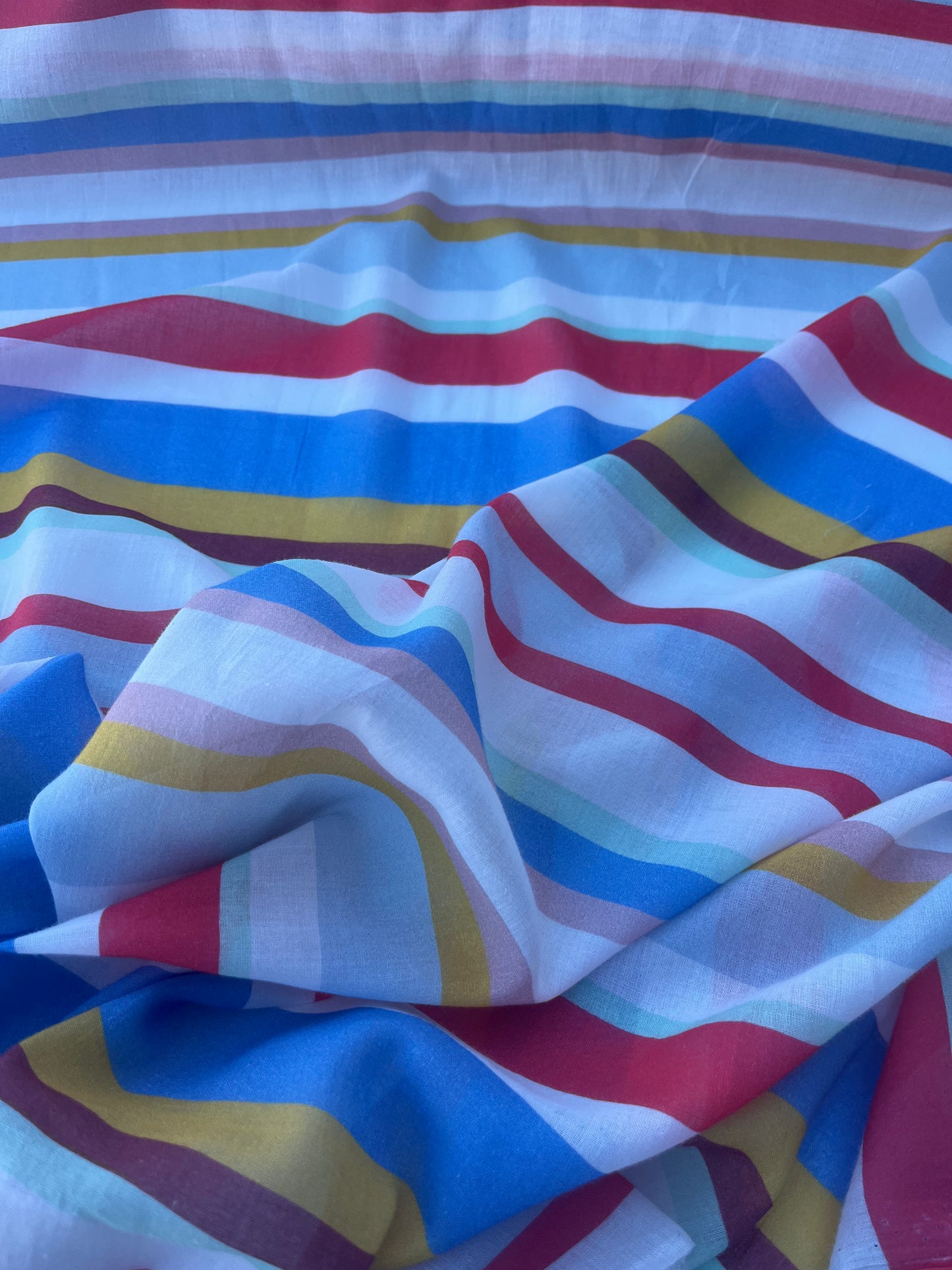 STRIPE SOCIETY 009 cotton voile multicolour stripe