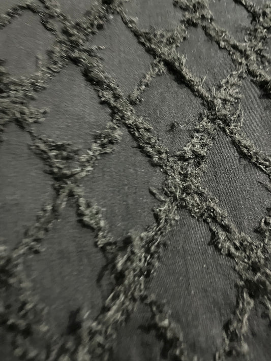 LC SHAFTY 005 black denim jacquard fil coupé