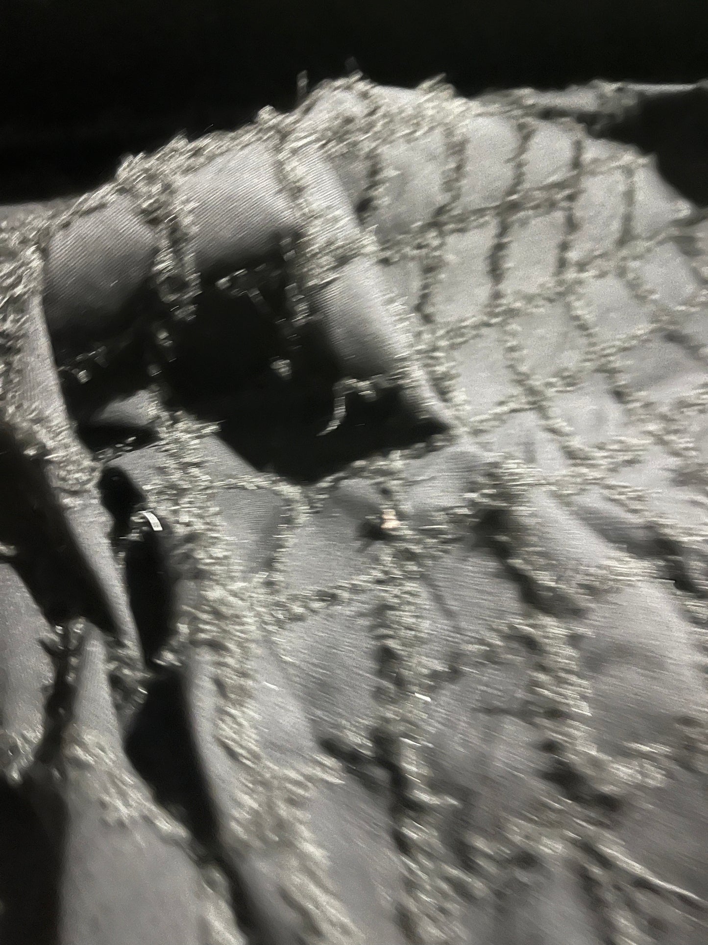 LC SHAFTY 005 black denim jacquard fil coupé