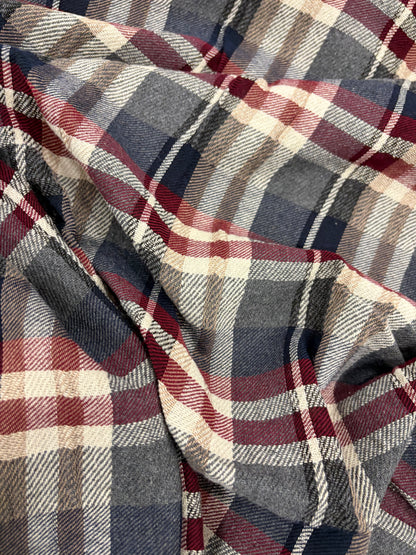 KELLY 007 light cotton colourwoven checkered shirting fabric