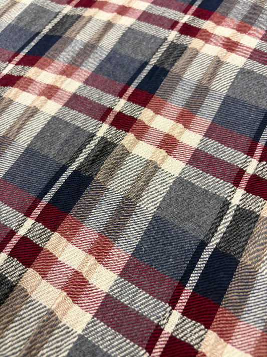 KELLY 007 light cotton colourwoven checkered shirting fabric