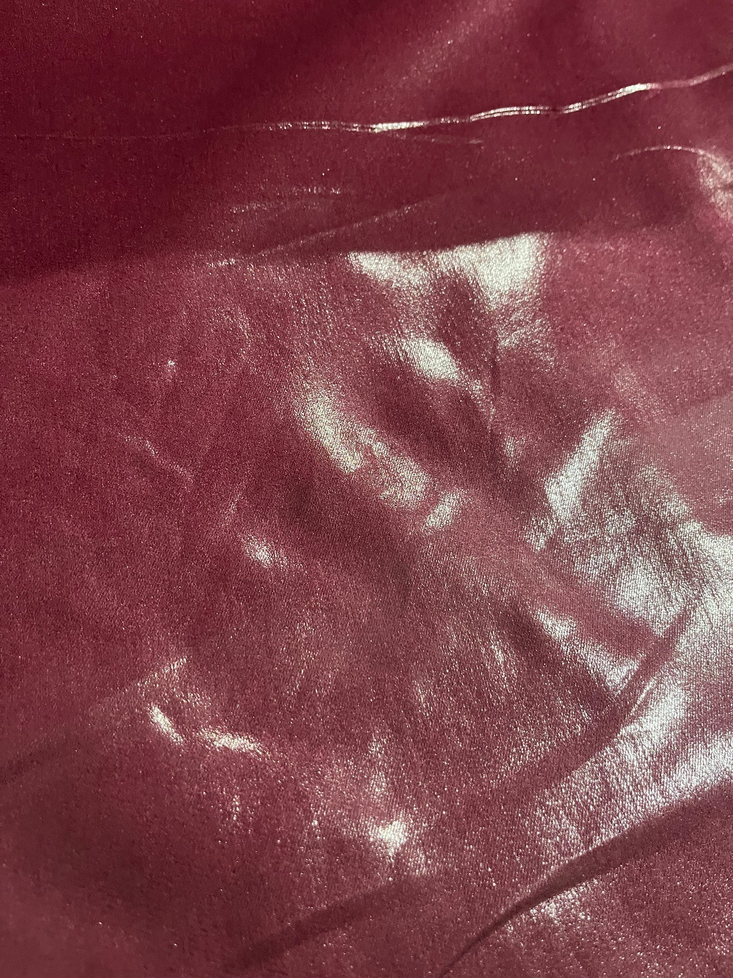 SHAFTY 007 denim with shiny coating burgundy