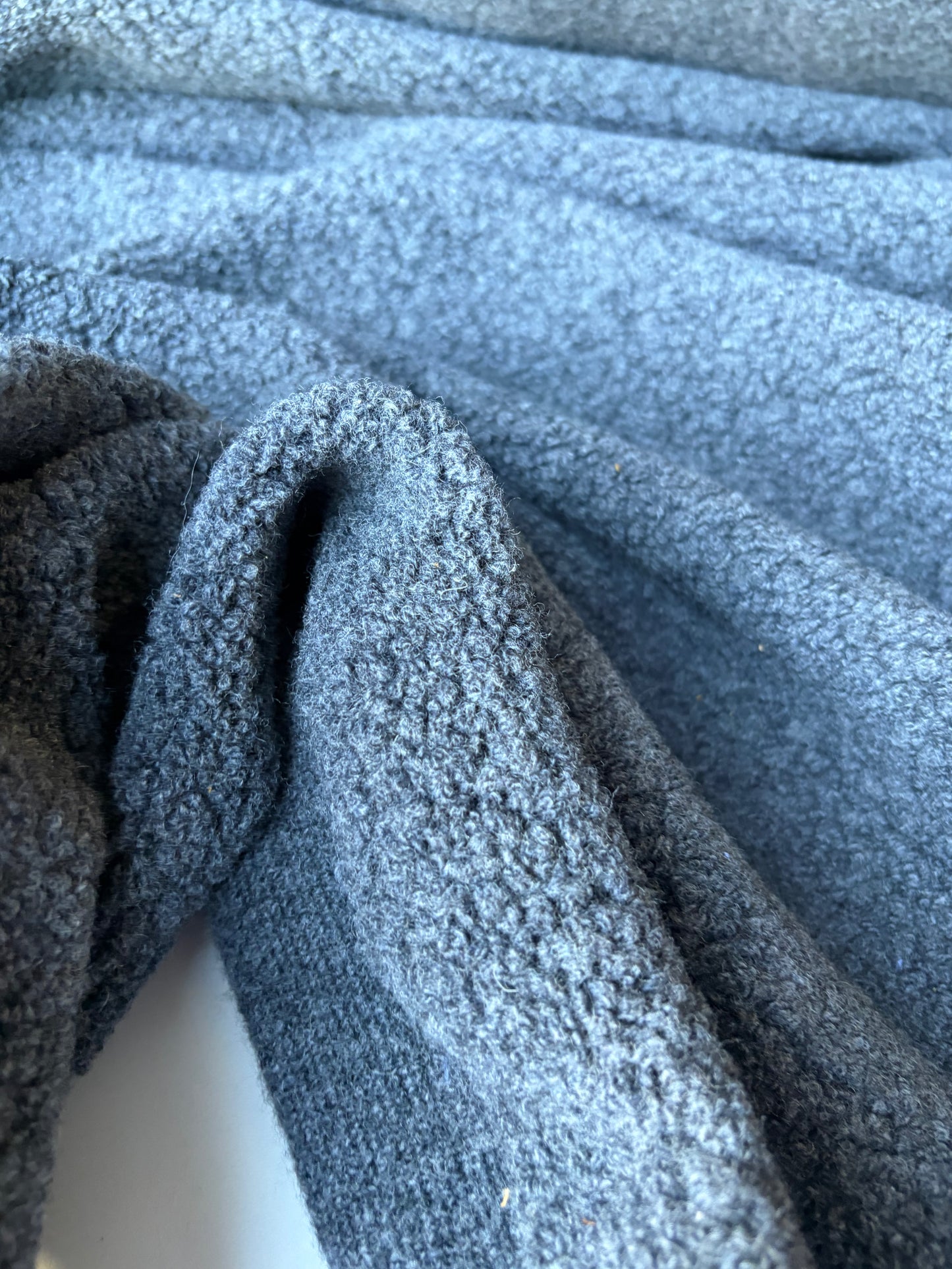 MIA 037 soft bouclette with wool dark grey