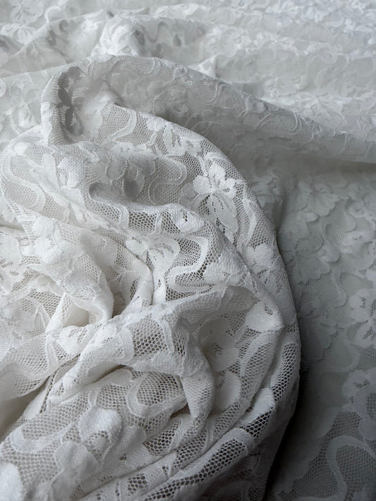 ELENA 012  jersey lace white